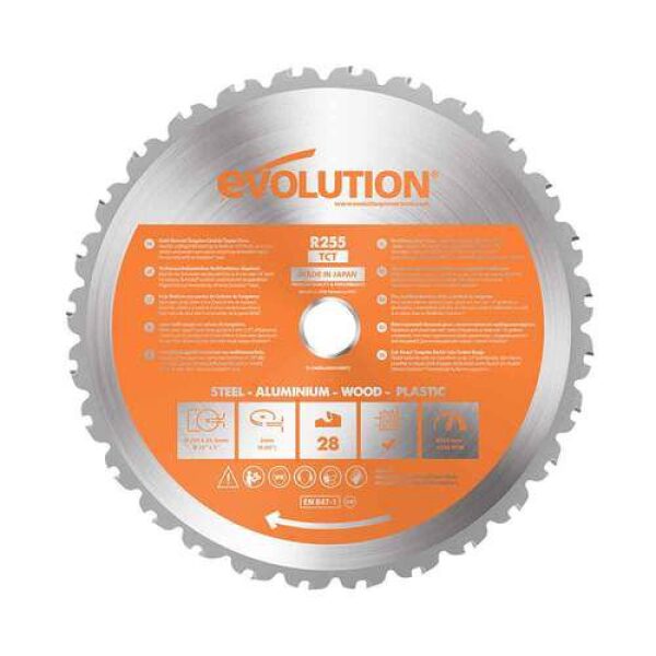 255mm 28T Rage 3 Multipurpose TCT Blade