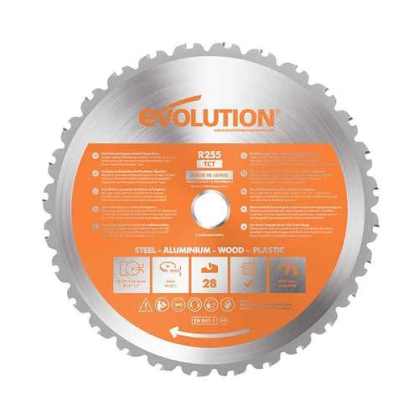 255mm 28T Rage 3 Multipurpose TCT Blade