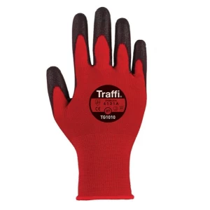 TG1010 Traffiglove Red Cut Level A Safety Glove Size 9 (Pair) X-Dura Classic PU