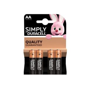 AA (Pk 4) Duracell Plus Batteries 1.5v