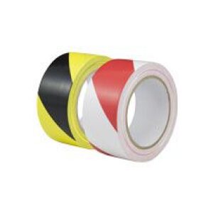 50mmx33m Red/White Self Adhesive Hazard Warning Tape