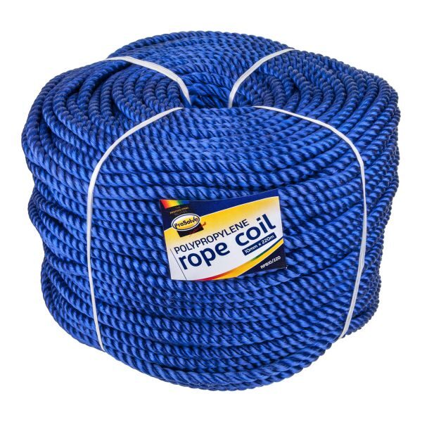 10mm x 220m Blue Polypropelene Rope
