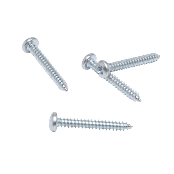 8x1 1/4 BZP Pan Hd Pozi Self Tapping Screw