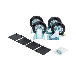 CAS Armorgard Black Castor Kit C/W 2 Swivel/2 Braked Castor