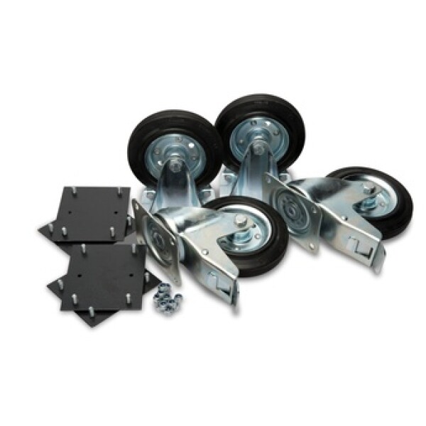 CAS Armorgard Black Castor Kit C/W 2 Swivel/2 Braked Castor - Image 2
