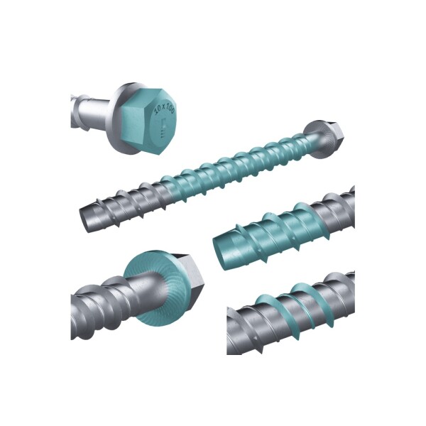 Kora 6 x 60mm Hex Head Concrete Bolt ETA Approved - Image 2