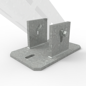 TekSpan Vertical Holder Plate for 80mm Profile