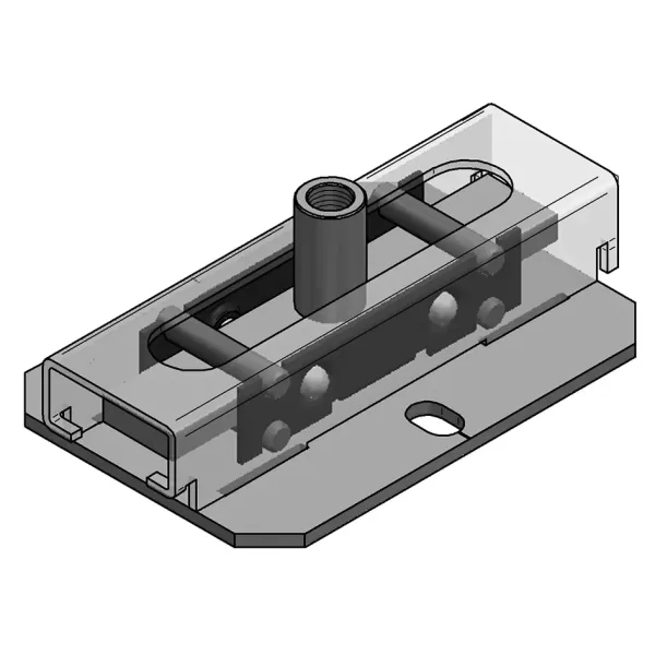 TekSpan Roller Bearing Axial Pipe Slide (M12) - Image 2