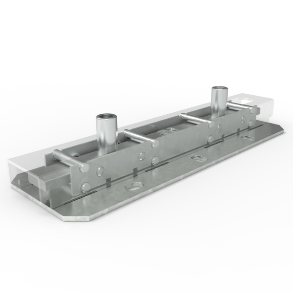 TekSpan Roller Bearing Duo Axial Pipe Slide (2 x M12) - Image 3