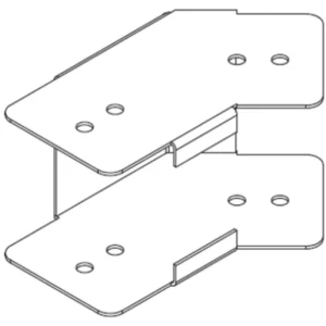 Lighting Trunking Internal 45 degree 50 x 50mm