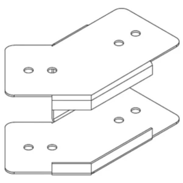 Lighting Trunking External 45 degree 50 x 50mm