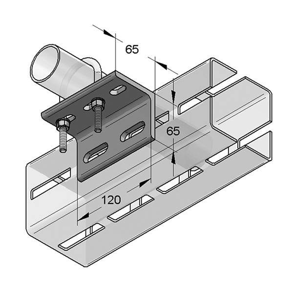 R954 140 TekSpan Pipe Holder 21.3 76.1mm 1