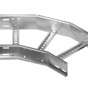 600 x 100mm Cable Ladder Medium Duty 45 Degree Bend PG LFB100/0600PG/45R300
