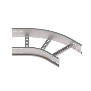 450x100mm Cable Ladder M/Duty 45 Degree Bend HDG LFB100/0450HDG/45R300