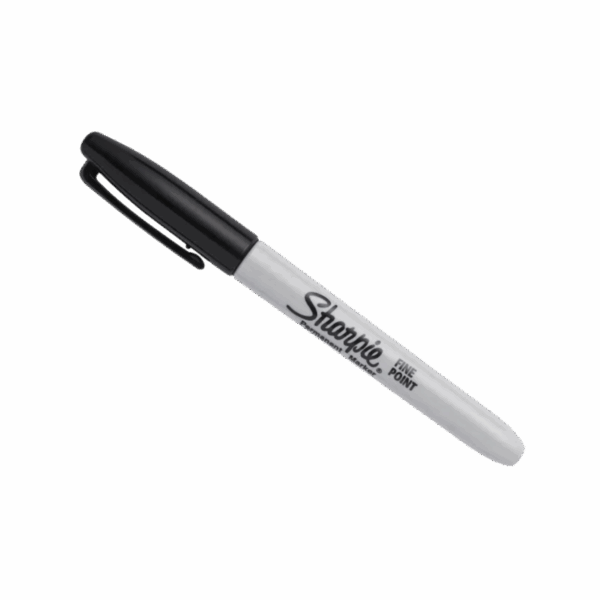 Fine Tip Permanent Marker Black
